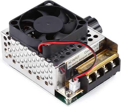 4000W SCR Voltage Regulator Electric Motor Speed Controller Dimmer for Fans, Heaters, Lamps (0-220V Adjustable) 20A Current Temperature Control in Kuwait