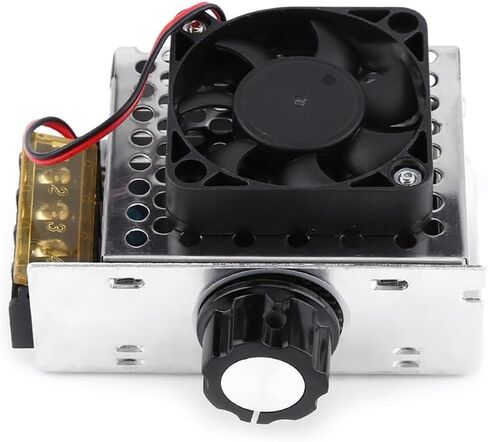 4000W SCR Voltage Regulator Electric Motor Speed Controller Dimmer for Fans, Heaters, Lamps (0-220V Adjustable) 20A Current Temperature Control in Kuwait
