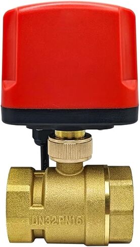 DN15-DN50 Motorized Ball Valve 2-Wire Two-Way/Three-Way Electric Water Valves Female Thread 12V 24V 220V 1Pcs(TWO-WAY_24VDC_CR03) in Kuwait