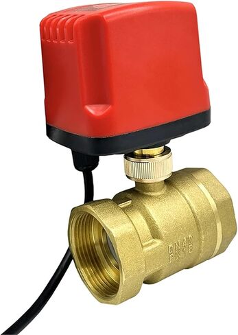DN15-DN50 Motorized Ball Valve 2-Wire Two-Way/Three-Way Electric Water Valves Female Thread 12V 24V 220V 1Pcs(TWO-WAY_24VDC_CR03) in Kuwait