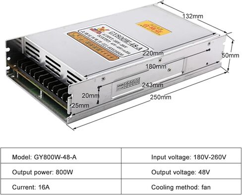 Switching Power Supply 800W Input AC 180V 260V Output 48V 16A Power for CNC Router Engraving Machine in Kuwait