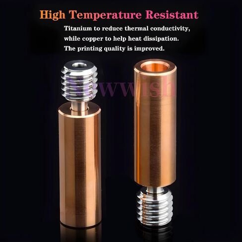Ender 3 CR-10 Bi-Metal Heatbreak,Ender 3 V2 Upgrade All Metal BiMetal Heatbreak for Ender 3/V2/Pro/Ender 5/Plus/CR10/10S/S4/S5/CR10/V2/V3/Neptune 3 Pro/Plus/Max/Neptune 4/4 Pro Hotend.(1PC) in Kuwait