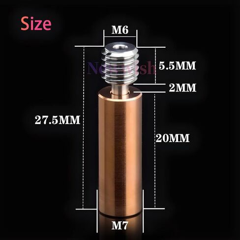 Ender 3 CR-10 Bi-Metal Heatbreak,Ender 3 V2 Upgrade All Metal BiMetal Heatbreak for Ender 3/V2/Pro/Ender 5/Plus/CR10/10S/S4/S5/CR10/V2/V3/Neptune 3 Pro/Plus/Max/Neptune 4/4 Pro Hotend.(1PC) in Kuwait