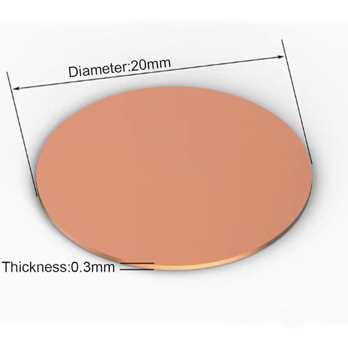 T2 Copper Round Plate is Suitable for DIY Handicraft Building Decoration Machinery,Thickness 0.3mm,0.3×20mm in Kuwait