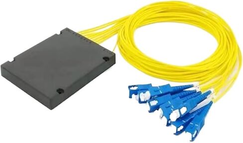 5 قطع 1 × 8 وحدة فاصل PLC 1: 8 نوع صندوق فاصل ألياف بصرية FC SC ST LC 1.5 متر 1 × 8 FTTH مقرنة (LC) in Kuwait