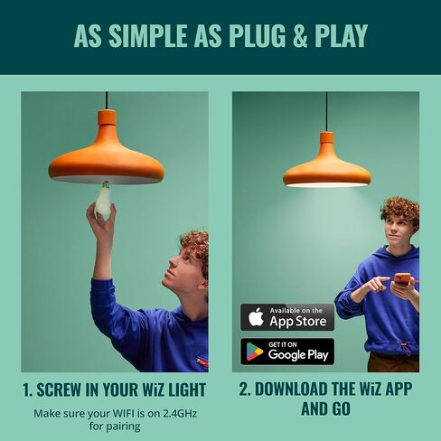 WiZ Connected 65W BR30 LED Smart Light Bulbs - 4 Pack - Connects to Your Wi-Fi - E26 Smart Bulb - Control with Voice or App + Activate with Motion - Matter Compatible in Kuwait