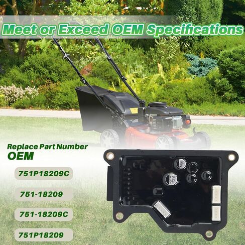 وحدة التحكم الإلكترونية 751P18209C المتوافقة مع محرك Cub Cadet AX90HUB AX90HUC 547cc، لمحرك Troy-Bilt AX90HU AX90HUA AX90HUB AX90HUC 547cc، لمحركات الجرارات MTD استبدال 751-18209C in Kuwait