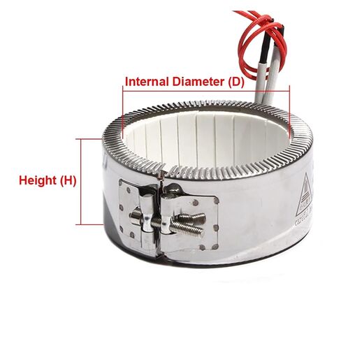 80mm Inner Diameter 40~80 Height Ceramic Band Heater 110V/220V/380V 450W/550W/650W/750W/850W Heating Element(380V,550W 80x50mm DxH) in Kuwait