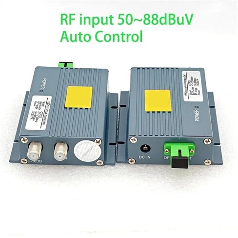 جهاز إرسال بصري FTTH CATV 1550nm مخرج 10 ميجاوات، تحكم تلقائي AGC 47-1218 ميجا هرتز مدخل RF، نوع صغير (SC APC US) in Kuwait