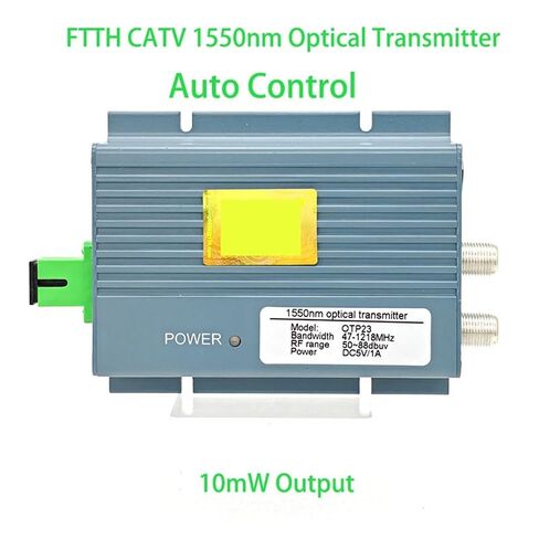 جهاز إرسال بصري FTTH CATV 1550nm مخرج 10 ميجاوات، تحكم تلقائي AGC 47-1218 ميجا هرتز مدخل RF، نوع صغير (SC APC US) in Kuwait