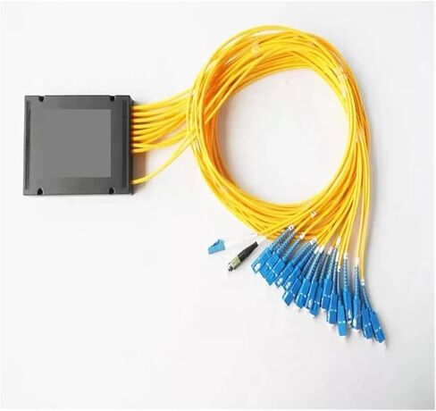2pcs 2x16 optical fiber PLC splitter 2 * 32/16 box type SC FC ST LC pigtails type Cassette FTTH(2x16 FC) in Kuwait