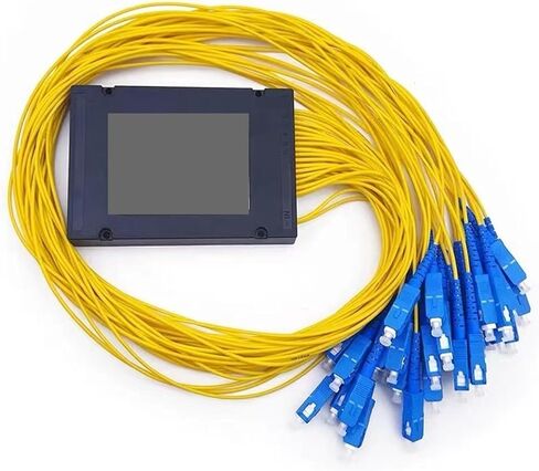 2pcs 2x16 optical fiber PLC splitter 2 * 32/16 box type SC FC ST LC pigtails type Cassette FTTH(2x16 FC) in Kuwait