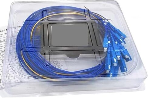 2pcs 2x16 optical fiber PLC splitter 2 * 32/16 box type SC FC ST LC pigtails type Cassette FTTH(2x16 FC) in Kuwait
