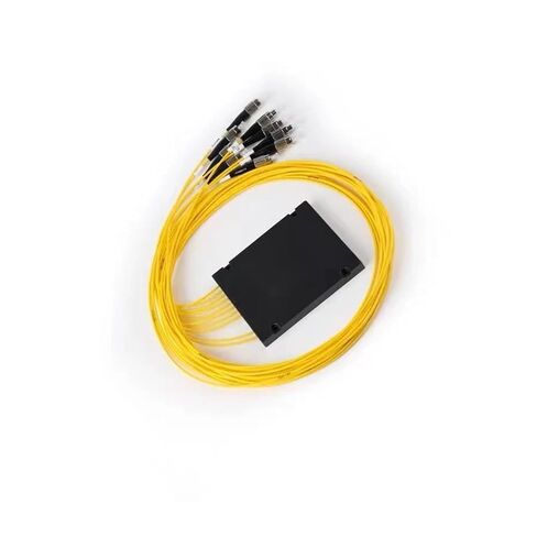 3pcs 2x8 Fiber Optic PLC Splitter 2*8 Box Type SC FC ST LC Pigtails Type Cassette FTTH Coupler Yellow 2:8(SC A) in Kuwait