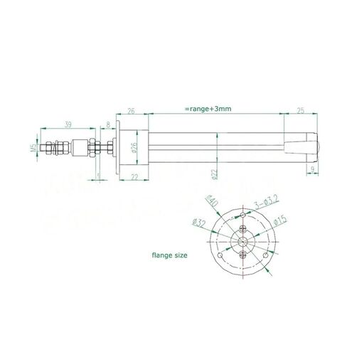 مستشعر الإزاحة الخطي، KPF-10-300mm مسطرة مستشعر قياس إزاحة الحافة الصغيرة (300 مم) in Kuwait