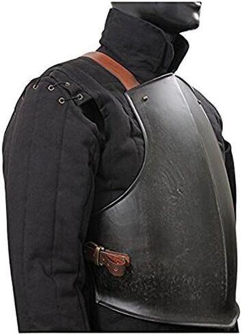 Medieval Ready for Battle Breast Plate Body Armour Dark One Size Black in Kuwait