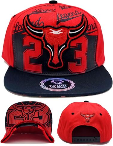 Legend 23 New Leader Top Level Greatest Longhorn Stacked Red Black Era Snapback Hat in Kuwait