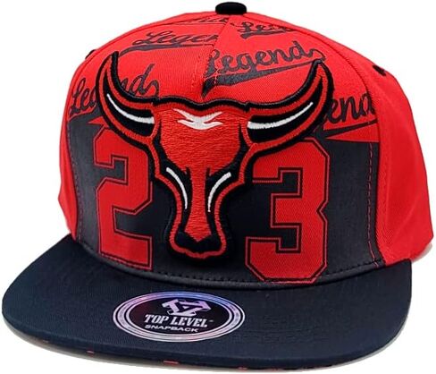 Legend 23 New Leader Top Level Greatest Longhorn Stacked Red Black Era Snapback Hat in Kuwait
