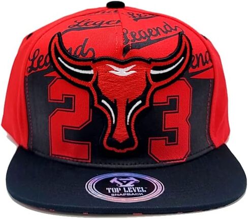 Legend 23 New Leader Top Level Greatest Longhorn Stacked Red Black Era Snapback Hat in Kuwait