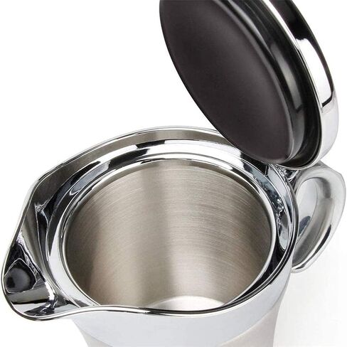 Stainless Steel Insulated Gravy Boat with Lid – 450ML/16OZ Double Insulated Gravy Pitcher for Hot & Cold Sauces – Sauce Jug with Hinged Lid, Ideal for Gravy or Cream at Thanksgiving, Gravy Pitcher in Kuwait