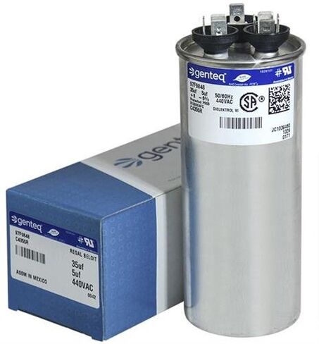 American Standard CPT00977 / CPT-0977 - 35 + 5 uF MFD x 440 VAC Genteq Replacement Dual Capacitor Round # C4355R / 97F9848 in Kuwait