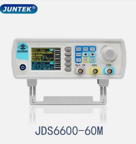 JDS6600 Fully CNC DDS 60MHz Dual Channel Function Arbitrary Wave Signal Generator Source Frequency Meter Frequency Sweep Instrument in Kuwait