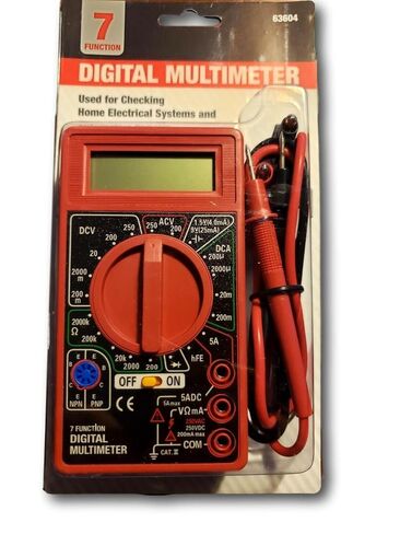 7 Function Digital Multimeter for Precise Electronic Measurements Tests Digital Amp OHM Volt Meter ACDC Voltmeter in Kuwait