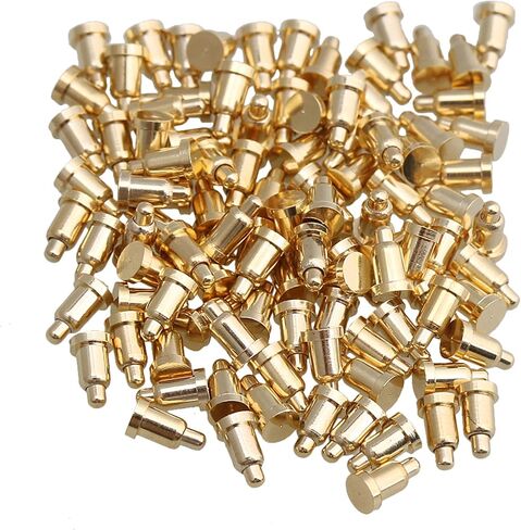 100Pcs Overall Length Spring Loaded Contact Testing Current Pogo Pin Connector 3.5-1.0-2.5-0.5-2.0mm ,Golden in Kuwait