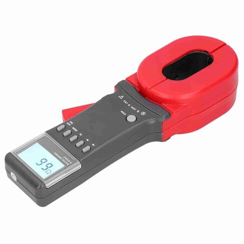 Clamp Meter for Earth Resistance, 0.01-1200Ω Earth Tester, 4Bits Digital Ground Monitor with 99 Units Data Storage, 0.001 Accuracy, Threshold Set & Audible Alarm in Kuwait