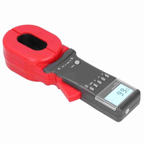 Clamp Meter for Earth Resistance, 0.01-1200Ω Earth Tester, 4Bits Digital Ground Monitor with 99 Units Data Storage, 0.001 Accuracy, Threshold Set & Audible Alarm in Kuwait