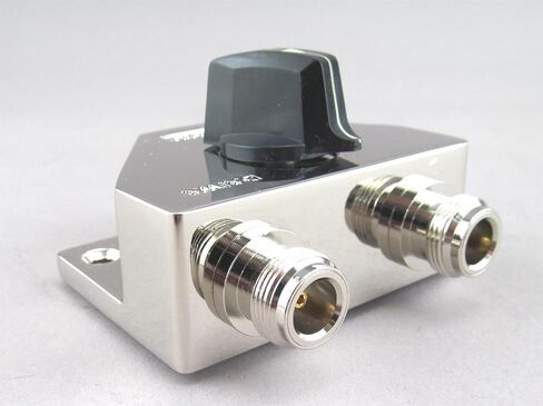 Daiwa CS-201GII 2-Position Coax Switch (N-Type) – High-Power RF Antenna Selector DC–2 GHz, 50-dB Isolation, Gold-Plated N Female Connectors, Manual RF Switch for Amateur Device Rack in Kuwait