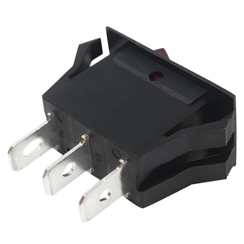 مفتاح تشغيل/إيقاف تشغيل ZE-215 - 15A 125V SPST، مفتاح ثلاثي الشق لأغطية المطبخ والمصابيح والأجهزة والمواقد الكهربائية ومطاحن المقاعد وشرائط الطاقة والفشار وآلات الفراغ - أسود in Kuwait