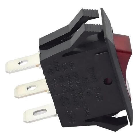 مفتاح تشغيل/إيقاف تشغيل ZE-215 - 15A 125V SPST، مفتاح ثلاثي الشق لأغطية المطبخ والمصابيح والأجهزة والمواقد الكهربائية ومطاحن المقاعد وشرائط الطاقة والفشار وآلات الفراغ - أسود in Kuwait