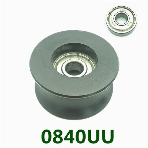 2pcs U Groove Ball Bearing Axk 0840uu Bu0840 608zz 608z Sealed for Window Door Guide Pulley Rail 8x40x20.7mm in Kuwait