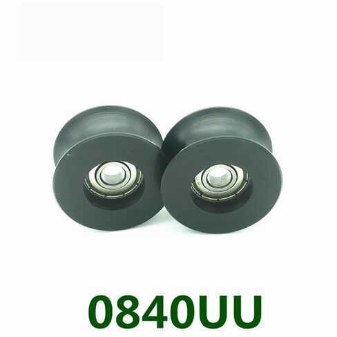2pcs U Groove Ball Bearing Axk 0840uu Bu0840 608zz 608z Sealed for Window Door Guide Pulley Rail 8x40x20.7mm in Kuwait
