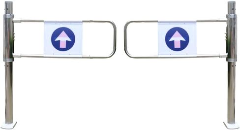 Self-Closing One-Way Door, Stainless Steel Entrance Swing Gate for Hallways, Entrances, and Commercial Spaces in Kuwait