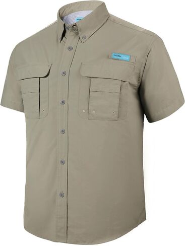 Men's UPF UV 50+ Sun Protection Magellan Fishing SPF Camping Hiking Short Sleeve Shirts in Kuwait