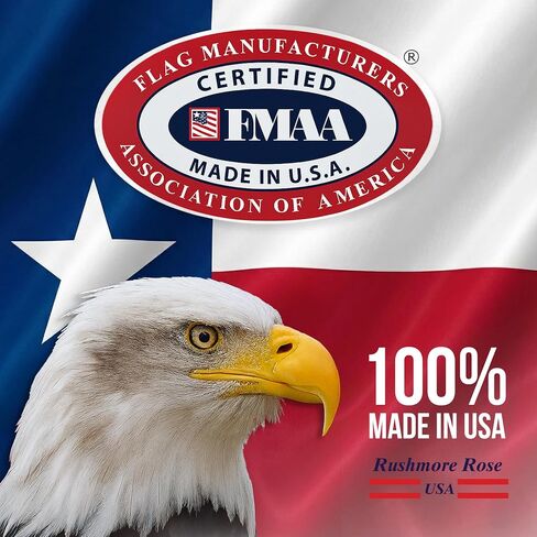 Texas Flag 5x8 Heavy Duty Outdoor - Proudly Made in USA, Sewn State Flag with Durable Construction for Outdoor Display, Weather-Resistant with Brass Grommets in Kuwait