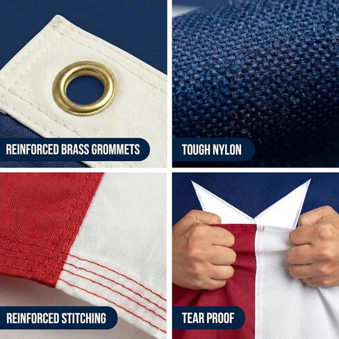 Texas Flag 5x8 Heavy Duty Outdoor - Proudly Made in USA, Sewn State Flag with Durable Construction for Outdoor Display, Weather-Resistant with Brass Grommets in Kuwait
