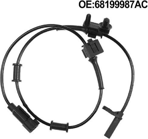 مستشعر سرعة العجلات الأمامية ABS باللون الأسود 56G 68199987AC in Kuwait