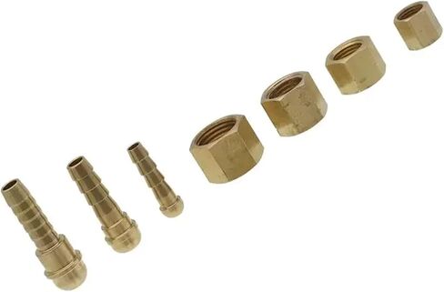 6mm 8mm 10mm Hose X M10 M12 M14 M16 Metric Female Right Left Hand Brass Pipe Fitting Coupler Connector Ball Head(Left Hand,3l8 BSP To 6MM) Plumbing Fittings in Kuwait