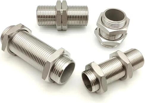 1-1/2" Male Full Thread 304 Stainless Steel Water Tank Nipple Pipe Fitting Connector Coupler (Length 30mm) Plumbing Fittings in Kuwait