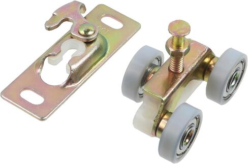 KUMGROT 2 Pcs Alloy RV Slide Rollers Pocket Door Roller Sliding Door Wheel and Hanger, White in Kuwait