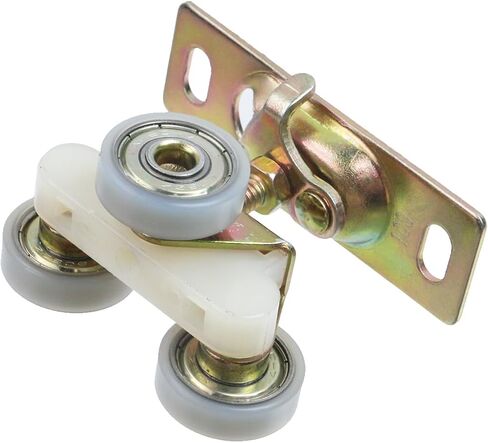 KUMGROT 2 Pcs Alloy RV Slide Rollers Pocket Door Roller Sliding Door Wheel and Hanger, White in Kuwait
