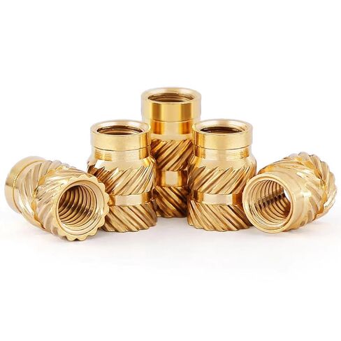 150pcs M3 Threaded Insert,M3 x D4 x L5 for 3D Printing Components,Brass Nuts Knurled Twill Thread Nut Inserts in Kuwait