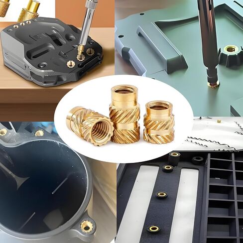 150pcs M3 Threaded Insert,M3 x D4 x L5 for 3D Printing Components,Brass Nuts Knurled Twill Thread Nut Inserts in Kuwait