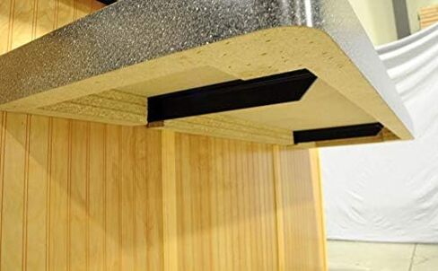 Concealed Bracket - Hidden Countertop Support (24, Black) in Kuwait