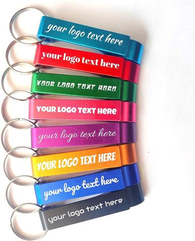 100pcs Personalized Wedding Favors Bottle Opener with Logo Text for Men Women, Wedding Favors For Guests Bulk,Engraved Aluminum Keychain Party Holiday Father's Day Graduation Favors in Kuwait