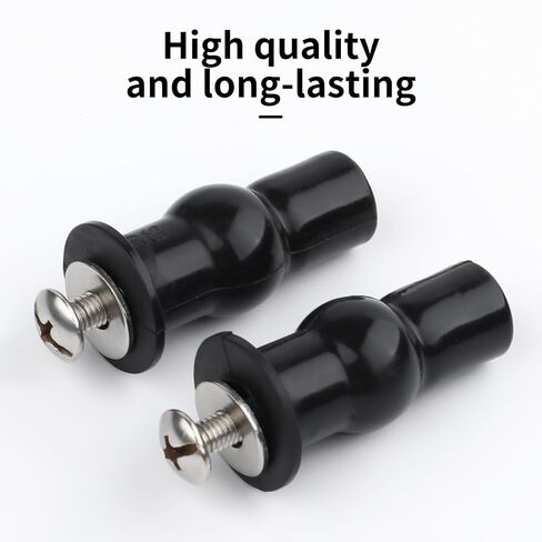 Universal 2 Pcs Toilet Seat Screws,Toilet Seat Bolts Replacement Kit,Toilet Lid Screws Rubber Top Nut,Top Mounting Hinge Bolts Replacement Kit in Kuwait