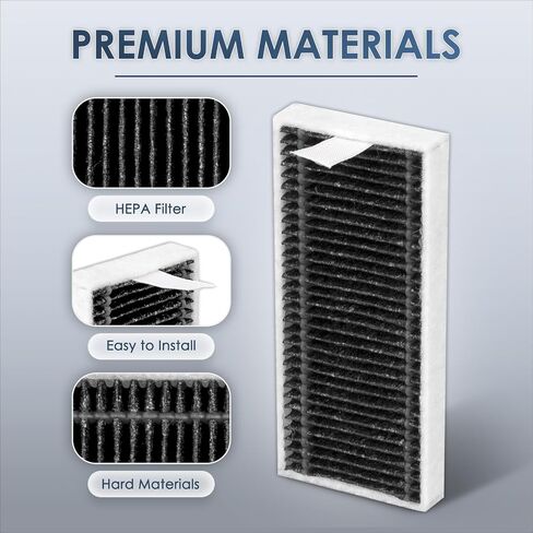 (9 عبوات) مرشحات HEPA البديلة X9 Pro Omni لـ ECOVACS DEEBOT X8 Pro Omni، X9 Pro Omni، T80 Omni، X8 Omni، X11 OmniCyclone، X11 Pro Omni، مجموعة ملحقات مرشحات الكربون المنشط، مرشح مستقيم in Kuwait